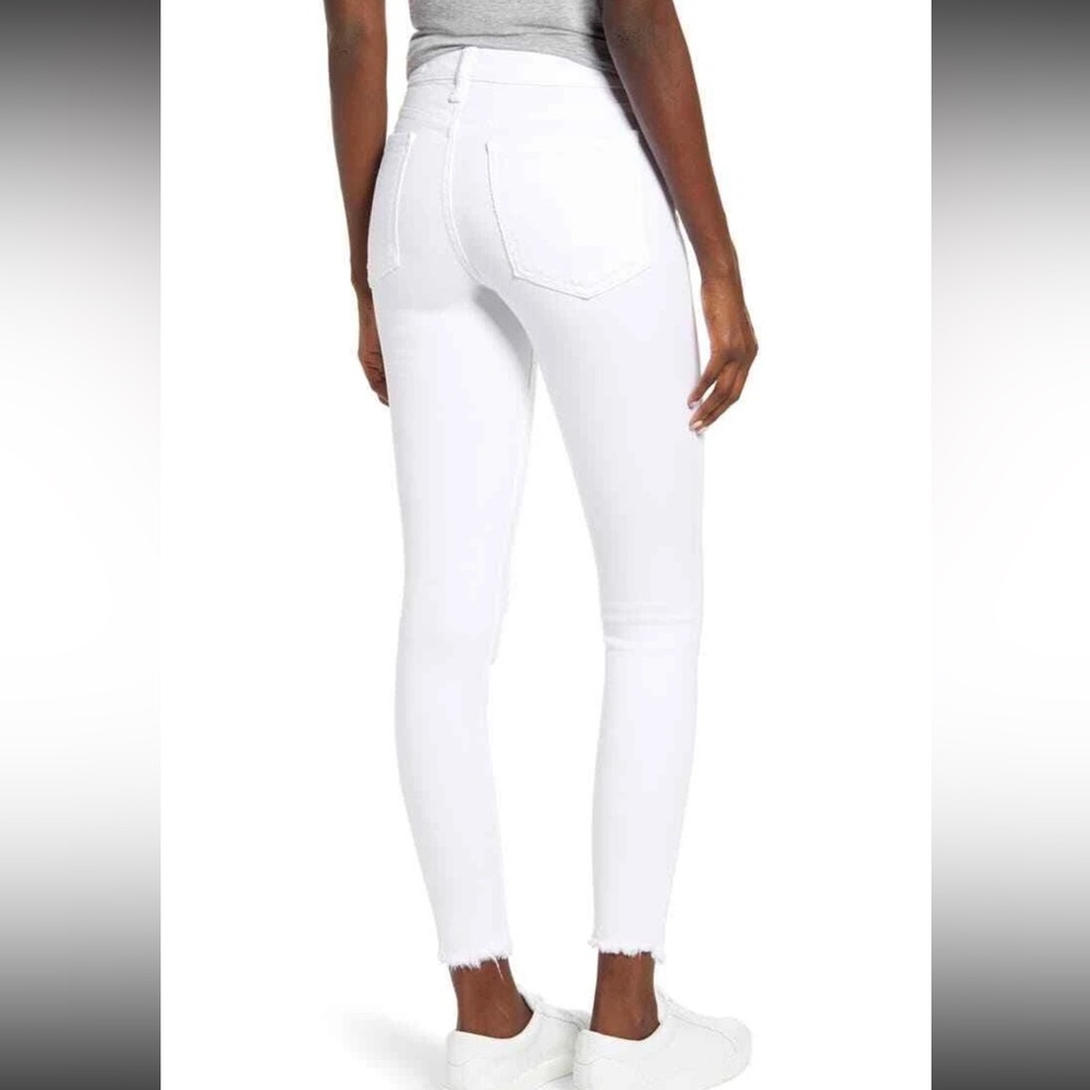 NWT Rag & Bone White Distressed Cate Midrise Ankle Skinny Jeans size 25 - Picture 3 of 7
